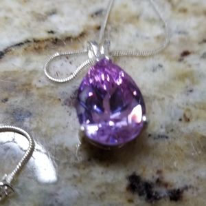 One carat amethyst necklace
